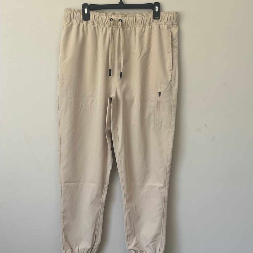 Jockey Sport Men's Large Beige Jogger Pants